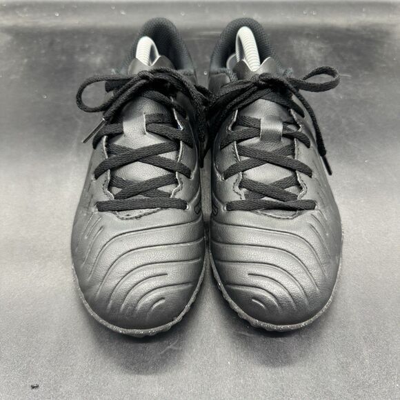 Nike Tiempo Legend 10 Club Turf Low Black Indoor Soccer Futbol Size 3Y EUC - Picture 3 of 7